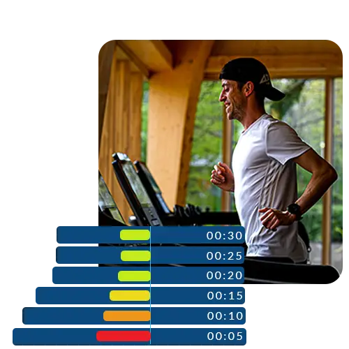 Real-time biofeedback running